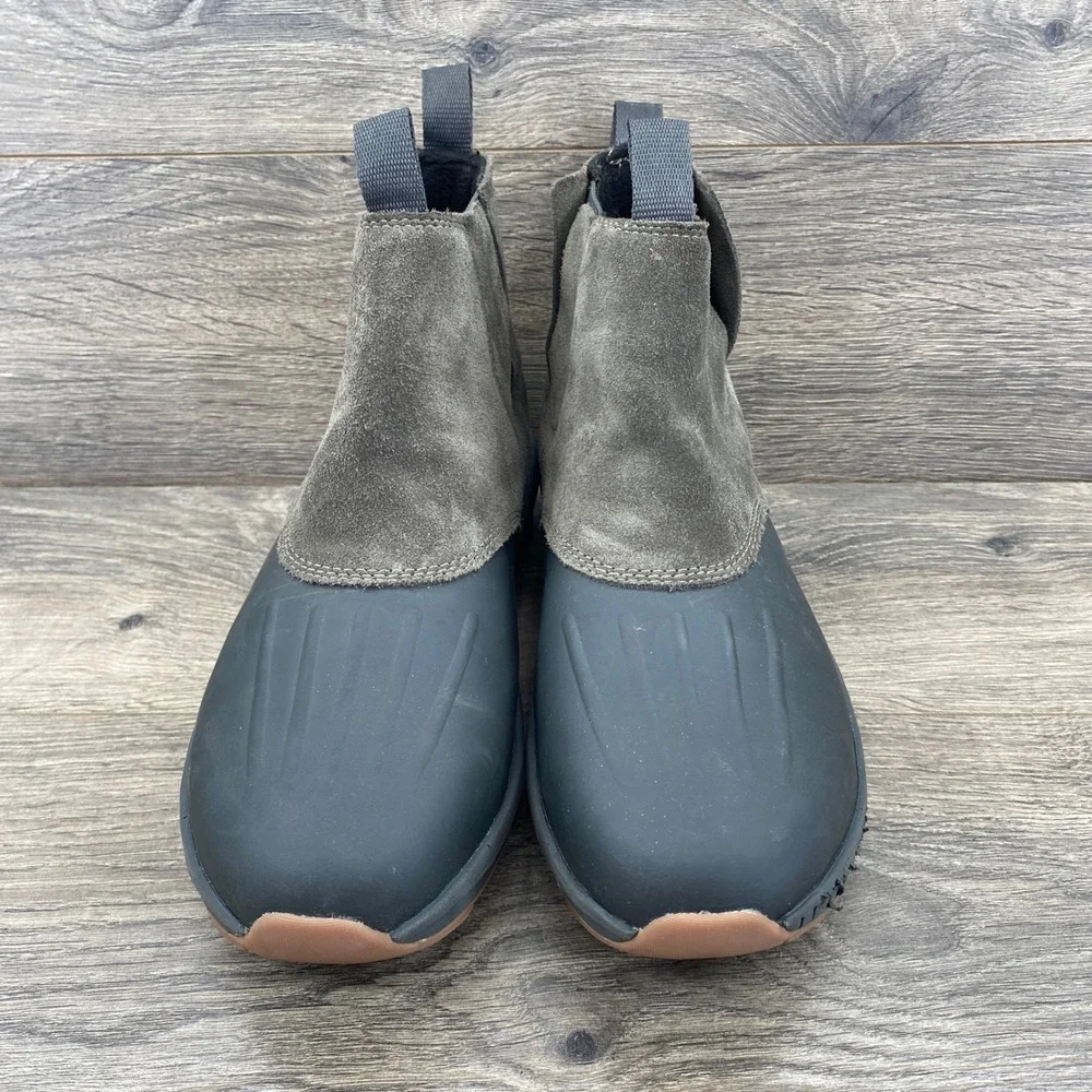 Columbia Moritza Shield Chelsea Boot Womens 9 Grey Waterproof Suede BL8854-326